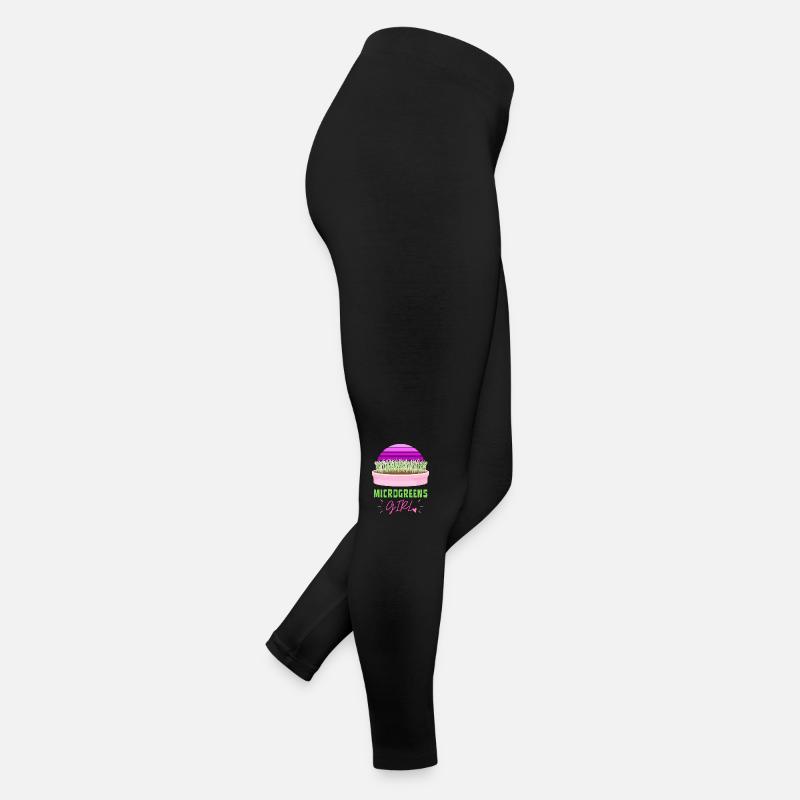 MICROGREENS GIRL | Urban Gardening Sprouts Women’s Jersey Leggings
