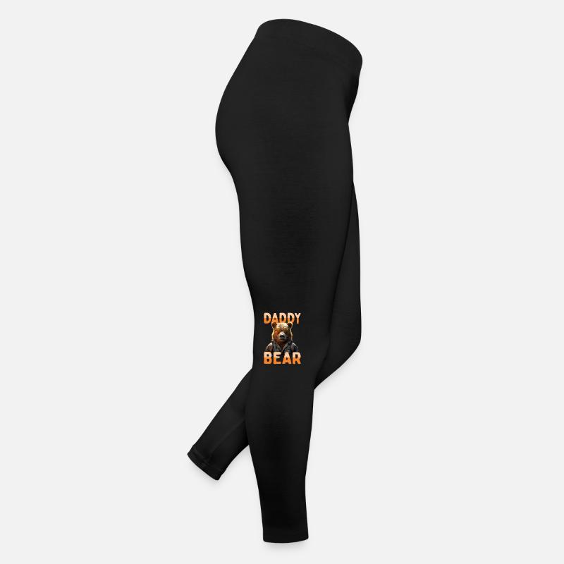 Daddy Bear Bears Dad Dad Father's Day Grizzly Bear Women’s Jersey Leggings