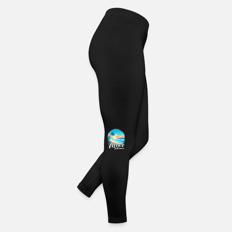 La mer part toujours en vacances Legging en jersey Femme