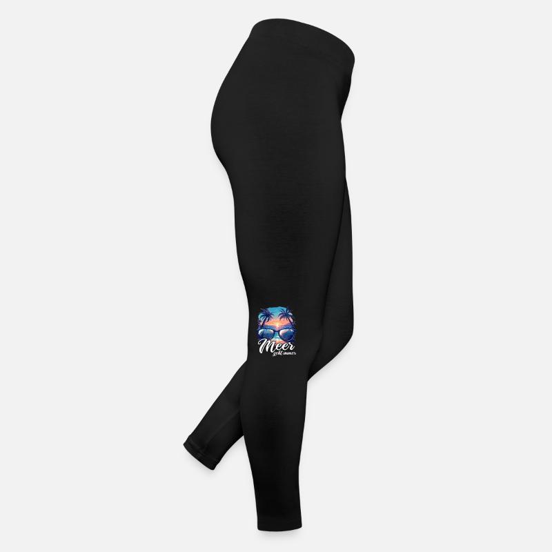 La mer part toujours en vacances Legging en jersey Femme