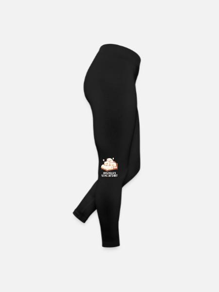Offizielles Schafshirt Offizielles Schlafshirt - Frauen Jersey Leggings - Schwarz - Rechts