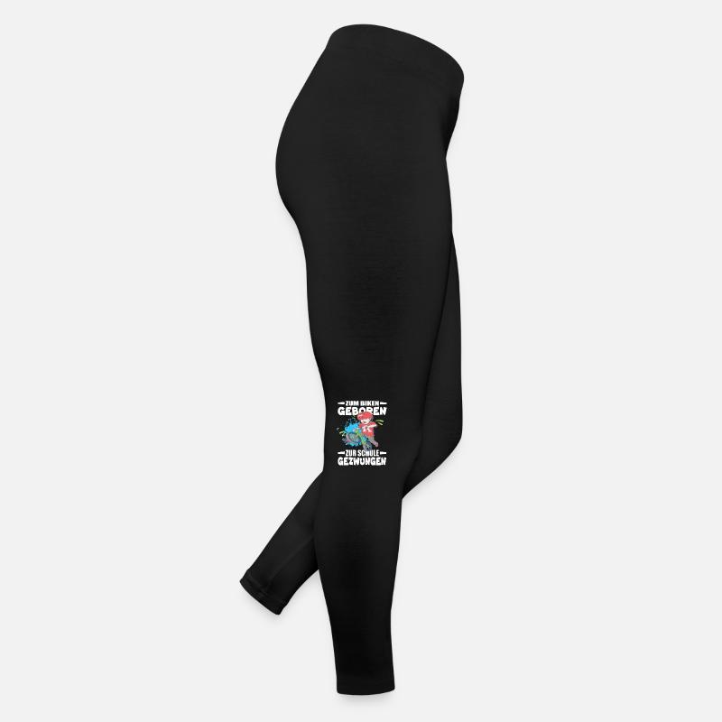 Né pour faire du vélo, forcé d’aller à l’école Legging en jersey Femme