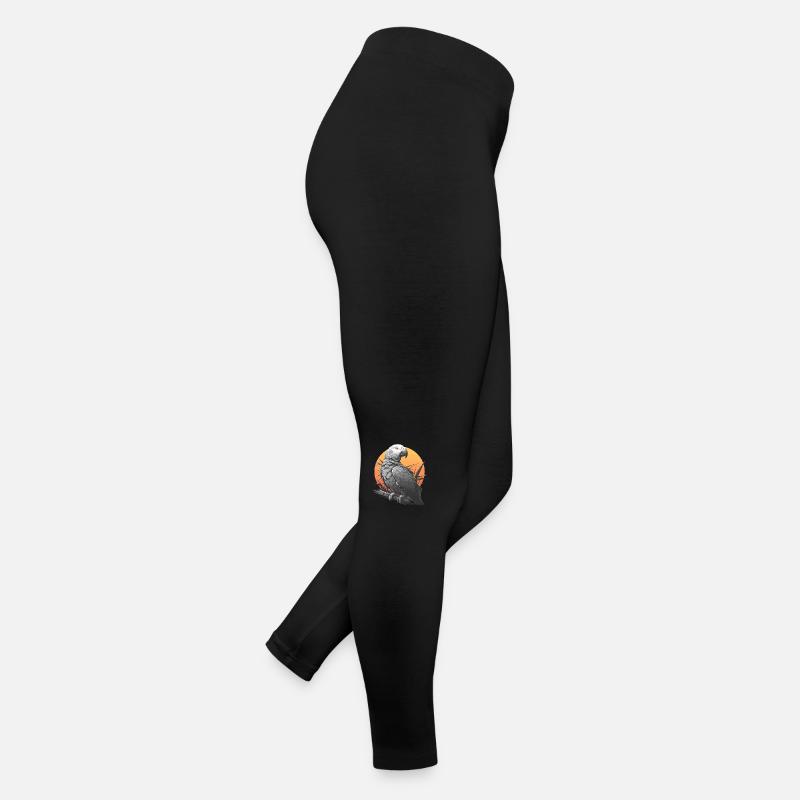 Perroquets gris d’Afrique Legging en jersey Femme