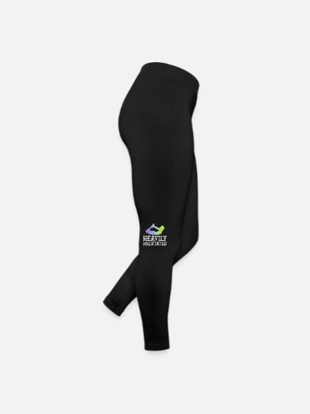 Stark meditiert - Frauen Jersey Leggings - Schwarz - Rechts