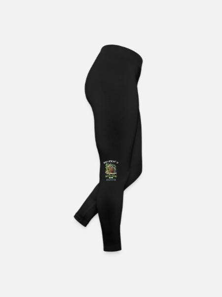 Agouti Agutis Aguti - Frauen Jersey Leggings - Schwarz - Rechts