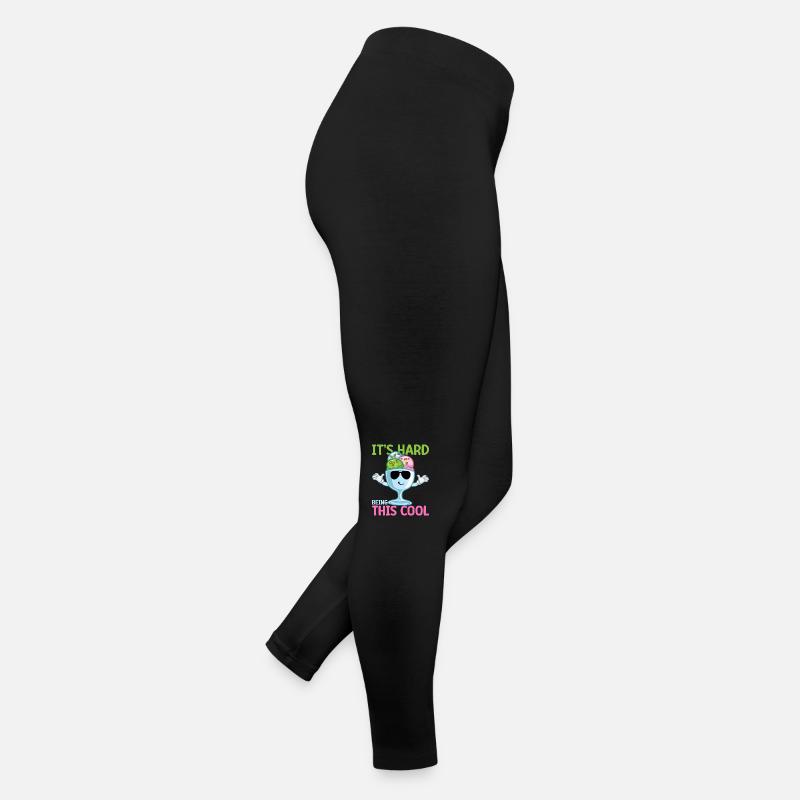 It ́s Hard Being This Cool Gelato Dessert Popsicle Women’s Jersey Leggings