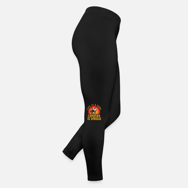 Das Leben ist ein Spiel Capoeira ist ernst Frauen Jersey Leggings