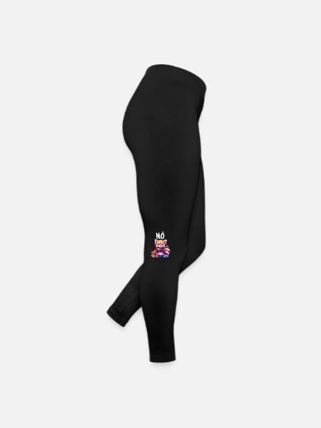 Roter Panda Lustiger Spruch Nö Feuerfuchs - Frauen Jersey Leggings - Schwarz - Rechts