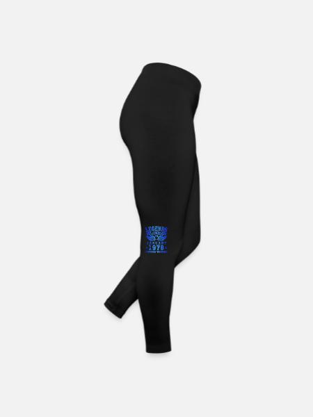 Les légendes sont nées en Janvier 1978 Anniversaire - Legging en jersey Femme - noir - Droite