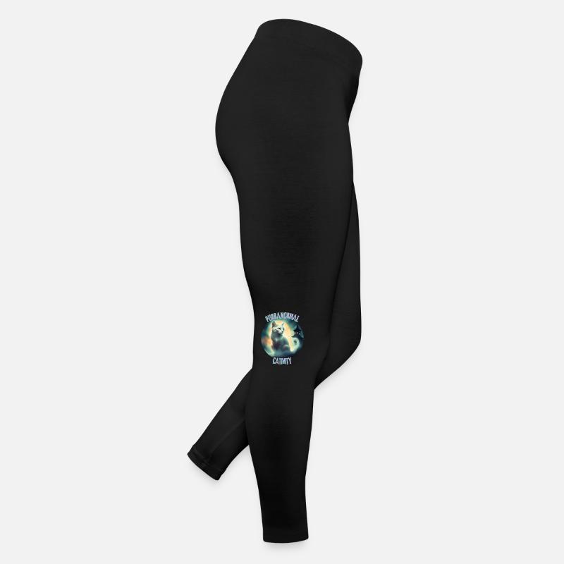 PURRANORMAL CATIVITY. - Women’s Jersey Leggings - black