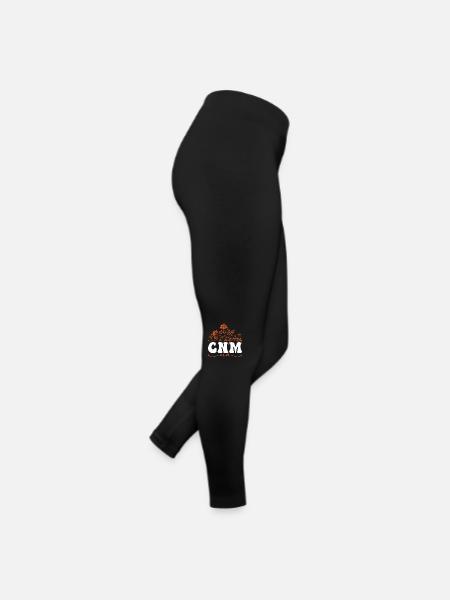 In My CNM Era Blumen Illustration - Frauen Jersey Leggings - Schwarz - Rechts