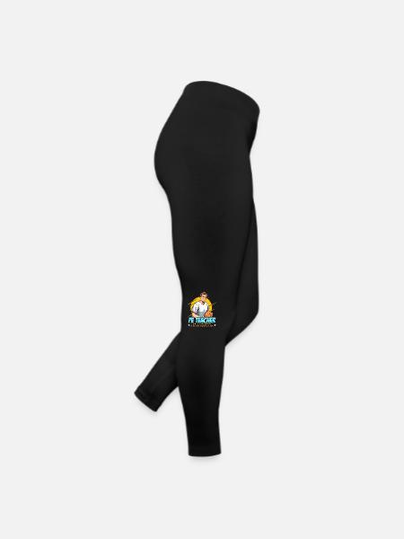P.E Instructor P.E Teacher Noun A Personal Trainer - Frauen Jersey Leggings - Schwarz - Rechts