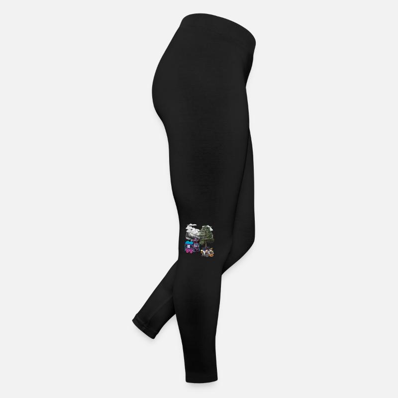 Sorcière Sorcières Halloween Construction Trailer Legging en jersey Femme
