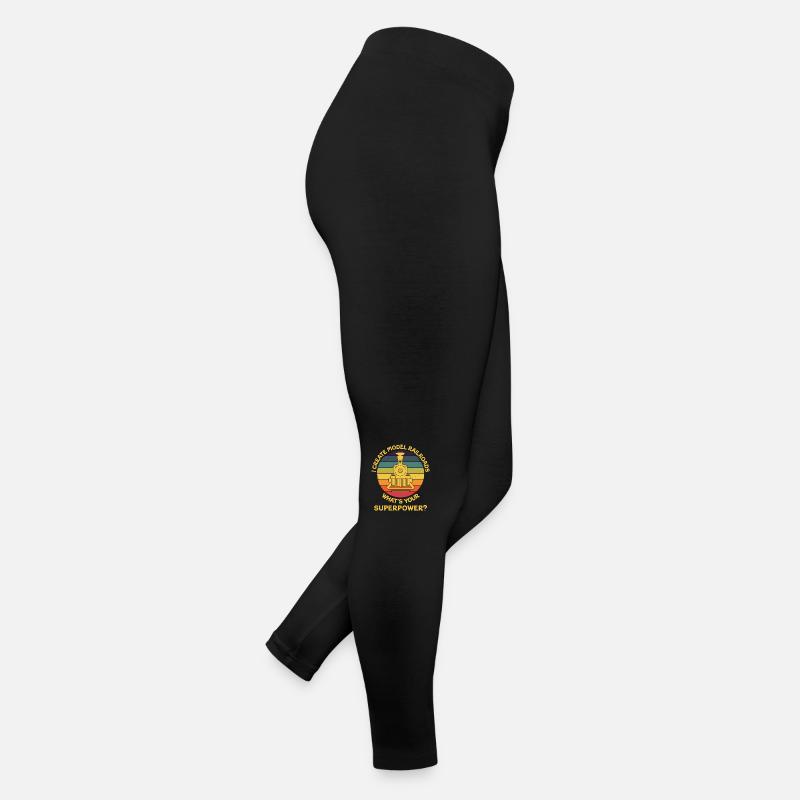 Ich erschaffe Modelleisenbahn-Superkraft Frauen Jersey Leggings