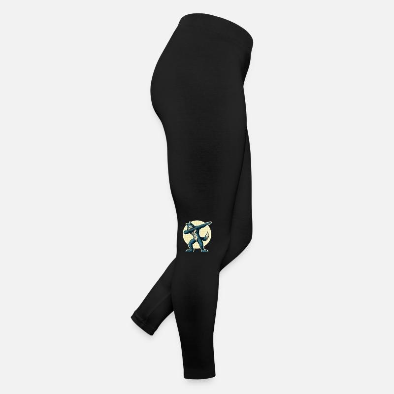 Dabbing Loup-garou Drôle Dabbing Design Pleine Lune Legging en jersey Femme