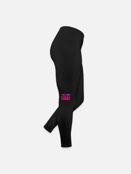 Heard The Shot Never The Target Sniper - Women’s Jersey Leggings - black - Right