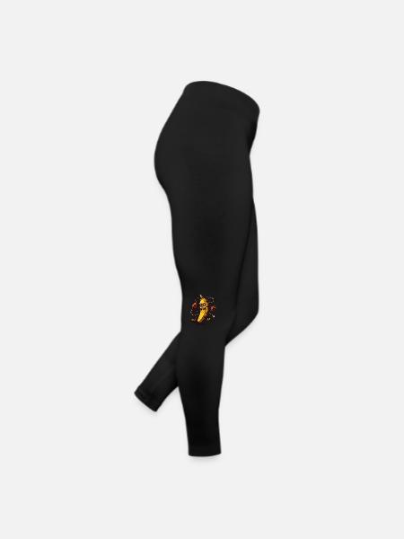 Zombie Banane Halloween Costume Décoration Bananes - Legging en jersey Femme - noir - Droite