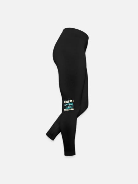 Lucerne Souvenir Switzerland Landscape - Women’s Jersey Leggings - black - Right