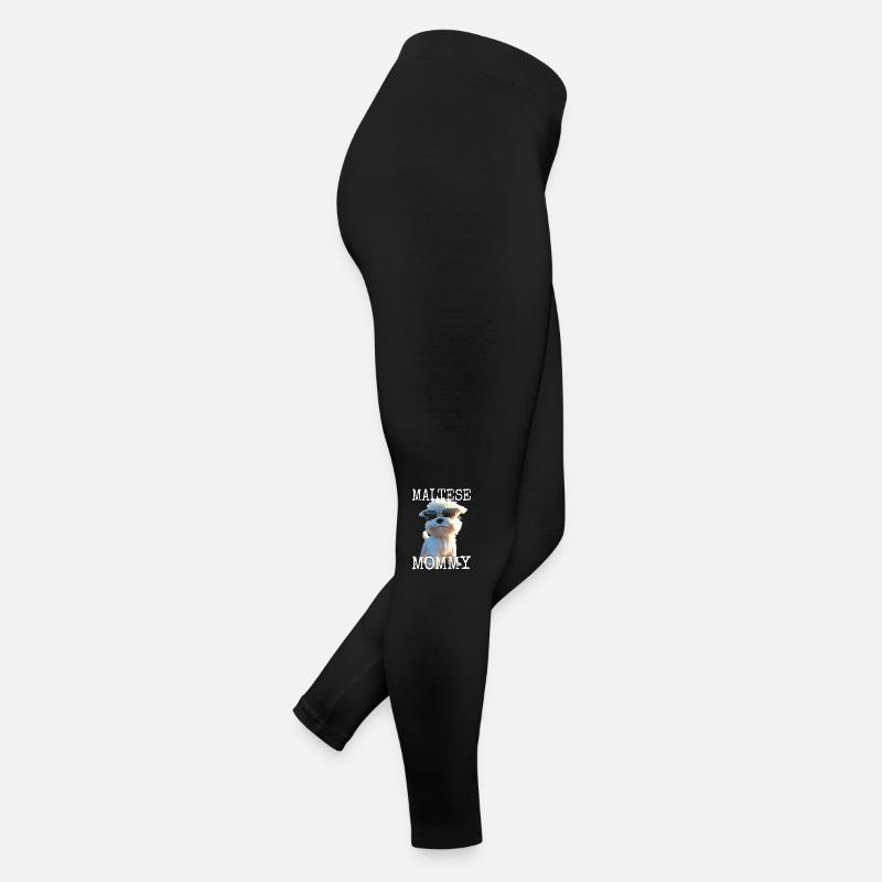 Maltese Mommy Mama Muttertag Mom Süßer Malteser Frauen Jersey Leggings