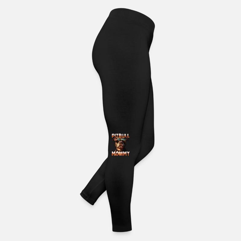 Pitbull Mommy Mama Muttertag Pitbull Terrier Mom Frauen Jersey Leggings