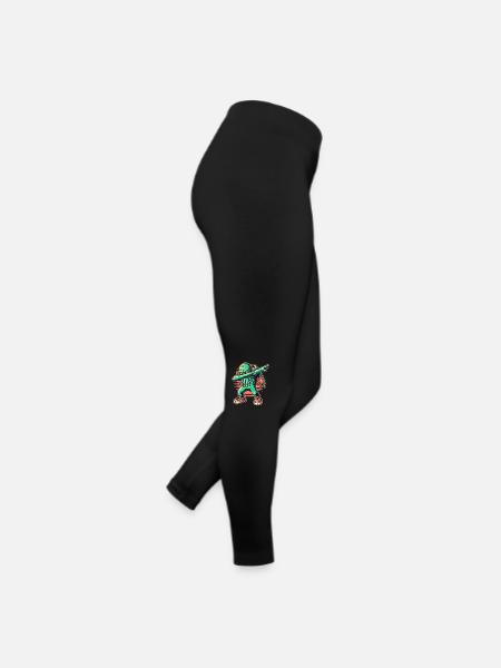 Funny Dabbing Cthulhu Dabbing Design - Women’s Jersey Leggings - black - Right
