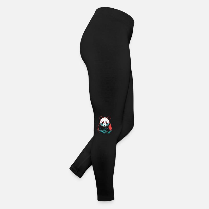 Abstrakter Panda mit modernen Farben Frauen Jersey Leggings
