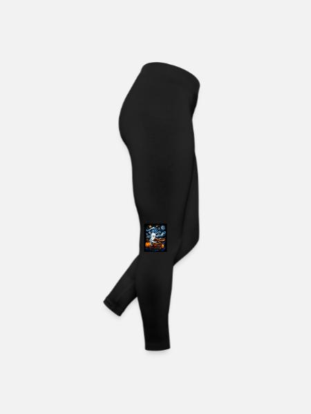 Cadeau d’Halloween Femmes Hommes Enfants Décoration - Legging en jersey Femme - noir - Droite