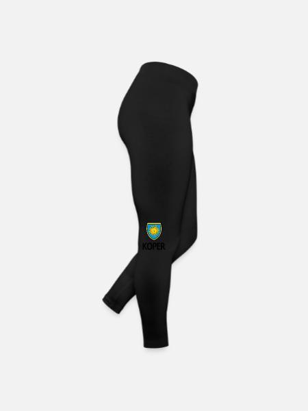 Armoiries de Koper - Legging en jersey Femme - noir - Droite