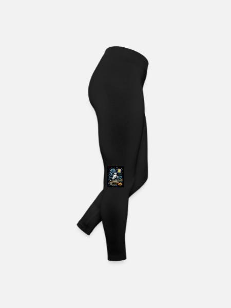 Halloween Gift Women Spirit Men Kids Decoration - Women’s Jersey Leggings - black - Right