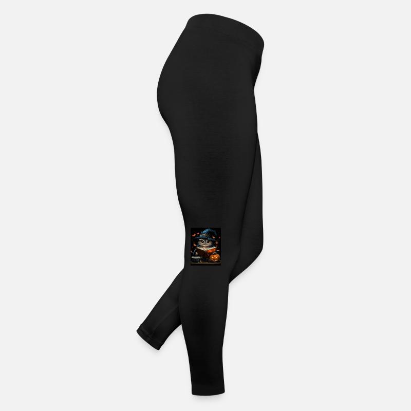 Halloween Geschenk Frauen Eule Männer Kinder Deko Frauen Jersey Leggings