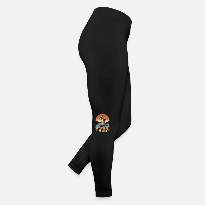 Deutscher Schäferhund Mein Hund Denkt Das Ich Cool Frauen Jersey Leggings