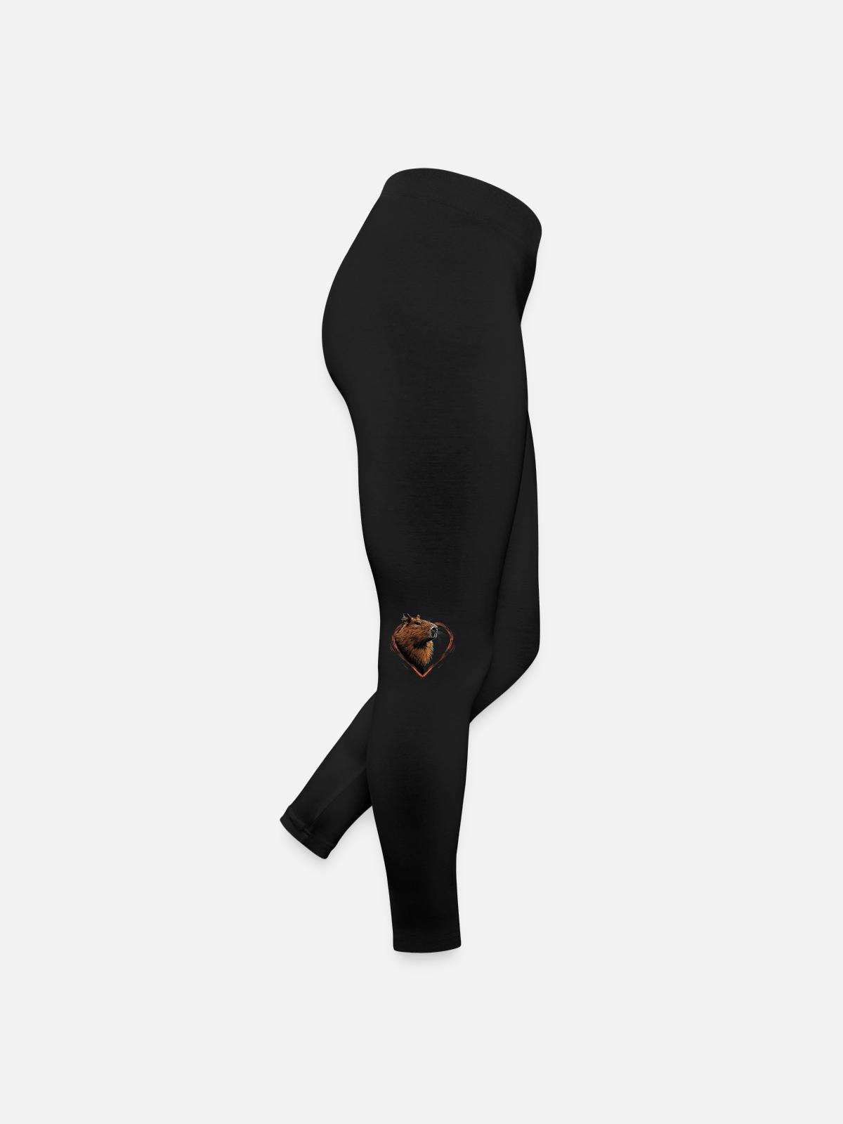 Capybara - Women’s Jersey Leggings - black - Right