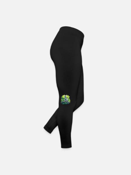 Lémuren Lémuriens Lémurien - Legging en jersey Femme - noir - Droite