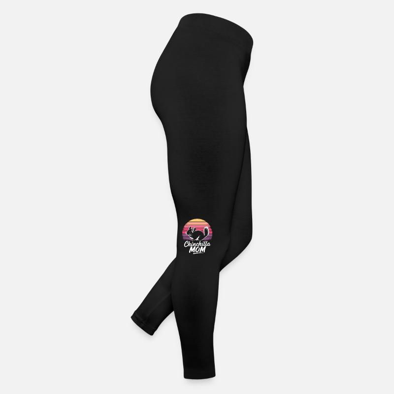 Chinchilla Spruch Mom Lustiges Chinchilla Geschenk Frauen Jersey Leggings