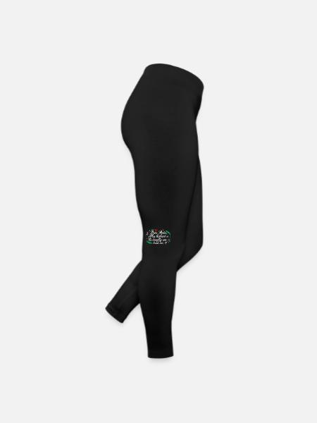 Christmas Dear Santa My Husband Is The Naughty One - Women’s Jersey Leggings - black - Right