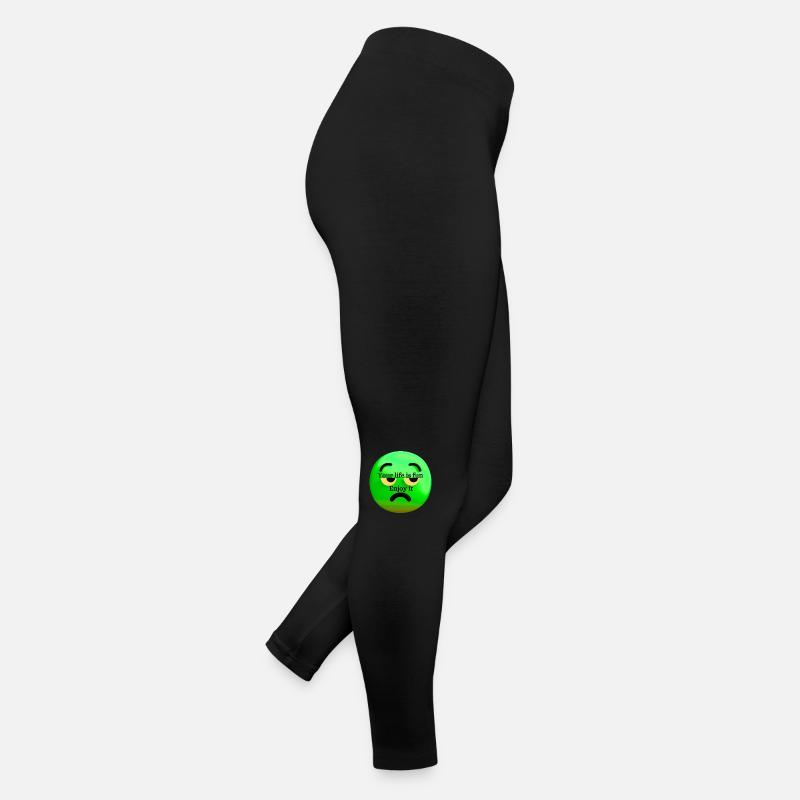 Life is fun - Women’s Jersey Leggings - black