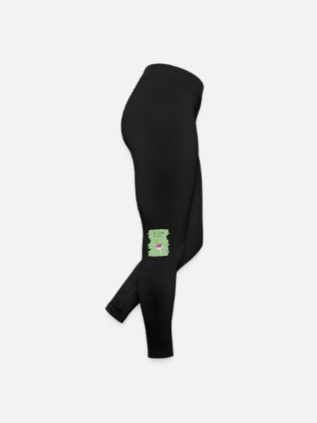 Time to Turnip the Volume – Funny Veggie Art - Women’s Jersey Leggings - black - Right