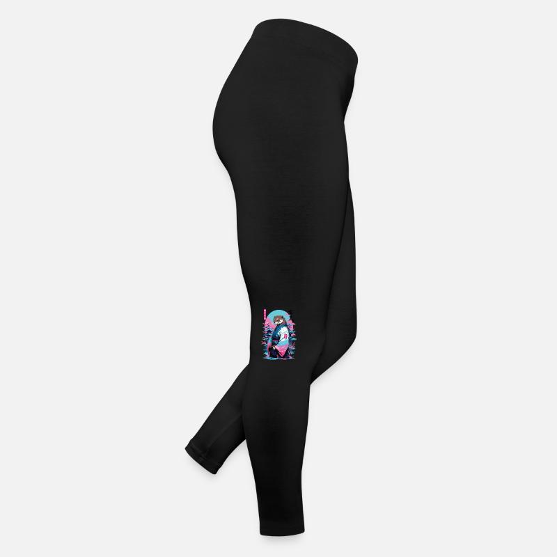 Esthétique samouraï loutre style Vaporwave Legging en jersey Femme