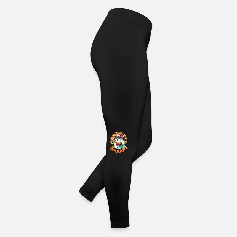 Cool Halloween Ghost Says Bruh Women’s Jersey Leggings