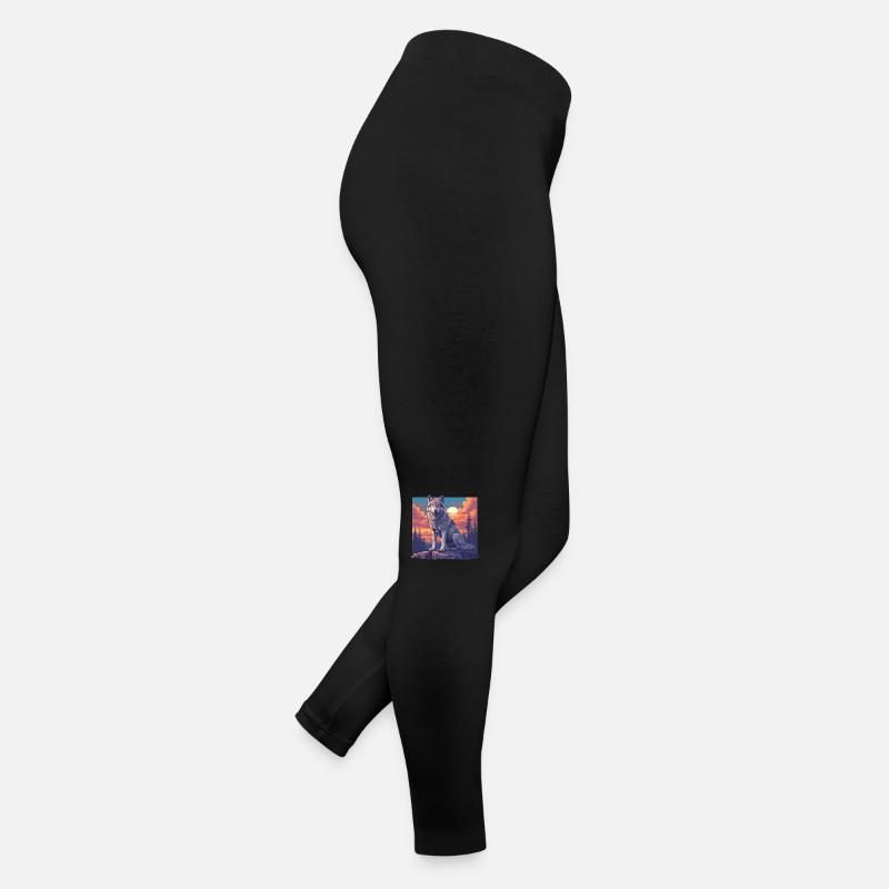 Wölfe Wolf Frauen Jersey Leggings