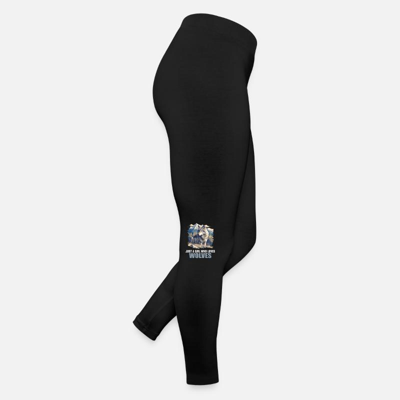 Wölfe Wolf Frauen Jersey Leggings