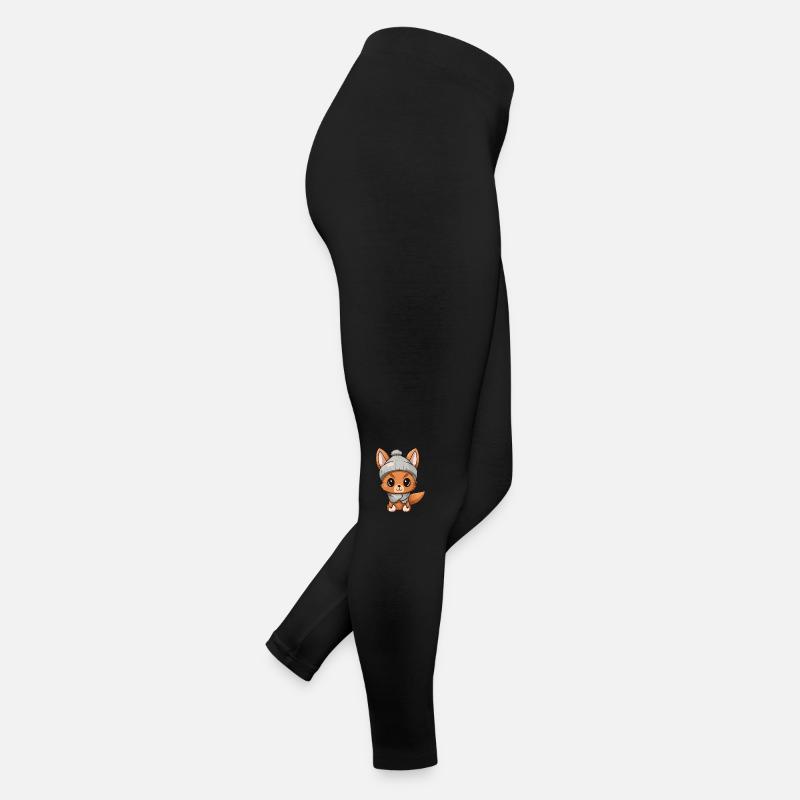 écureuil hiver animal bébé bande dessinée Legging en jersey Femme