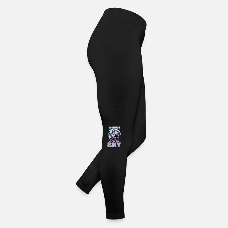 Solitude Up in the Sky – Paragliding Frauen Jersey Leggings