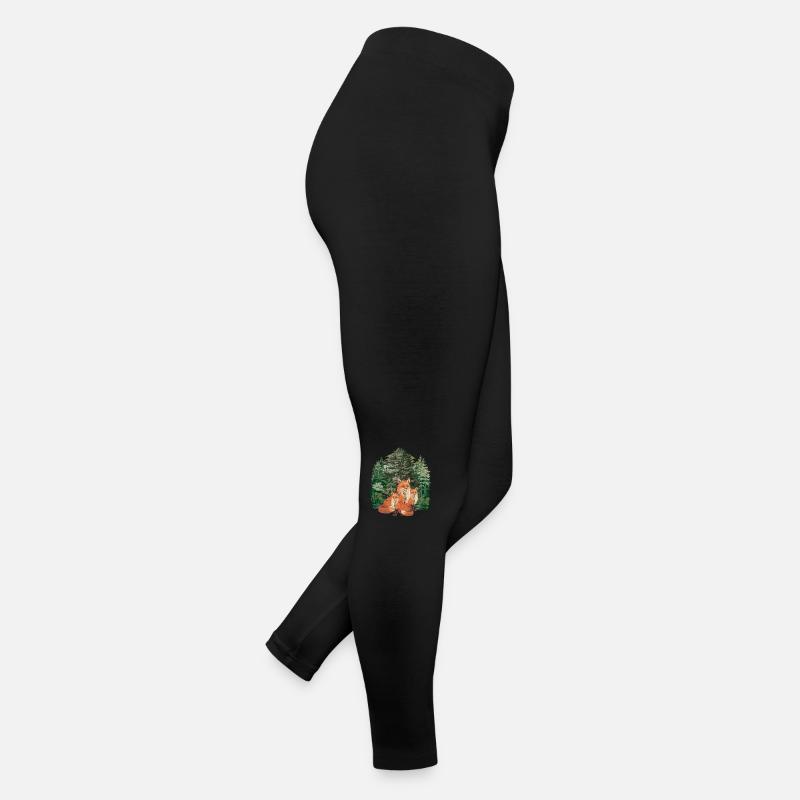 Forest Forest Animals Forest Dwellers Fox Foxes Nature Women’s Jersey Leggings