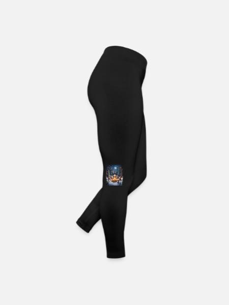 Père Noël Femmes Hommes Enfants Noël - Legging en jersey Femme - noir - Droite