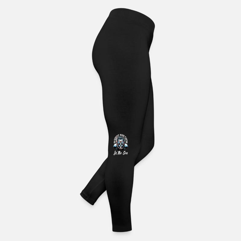 Snorkeling Je suis plus heureux quand je nage en flottant Legging en jersey Femme