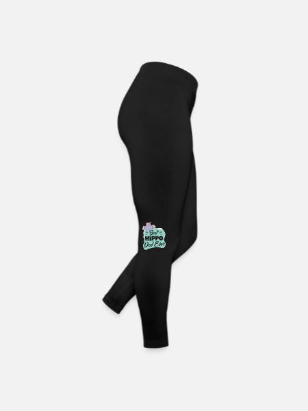 Best Hippo Dad Ever - Women’s Jersey Leggings - black - Right