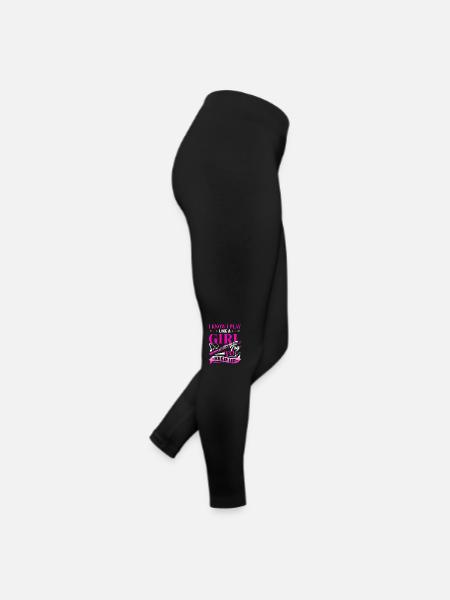 Flute I Know I Play Like A Girl - Women’s Jersey Leggings - black - Right