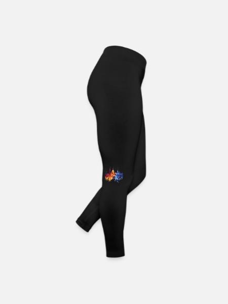 Hoogeveen - Frauen Jersey Leggings - Schwarz - Rechts