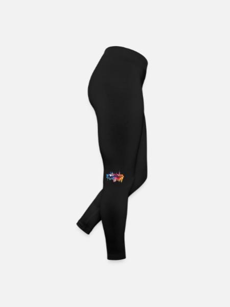 BİDŽIN - Frauen Jersey Leggings - Schwarz - Rechts